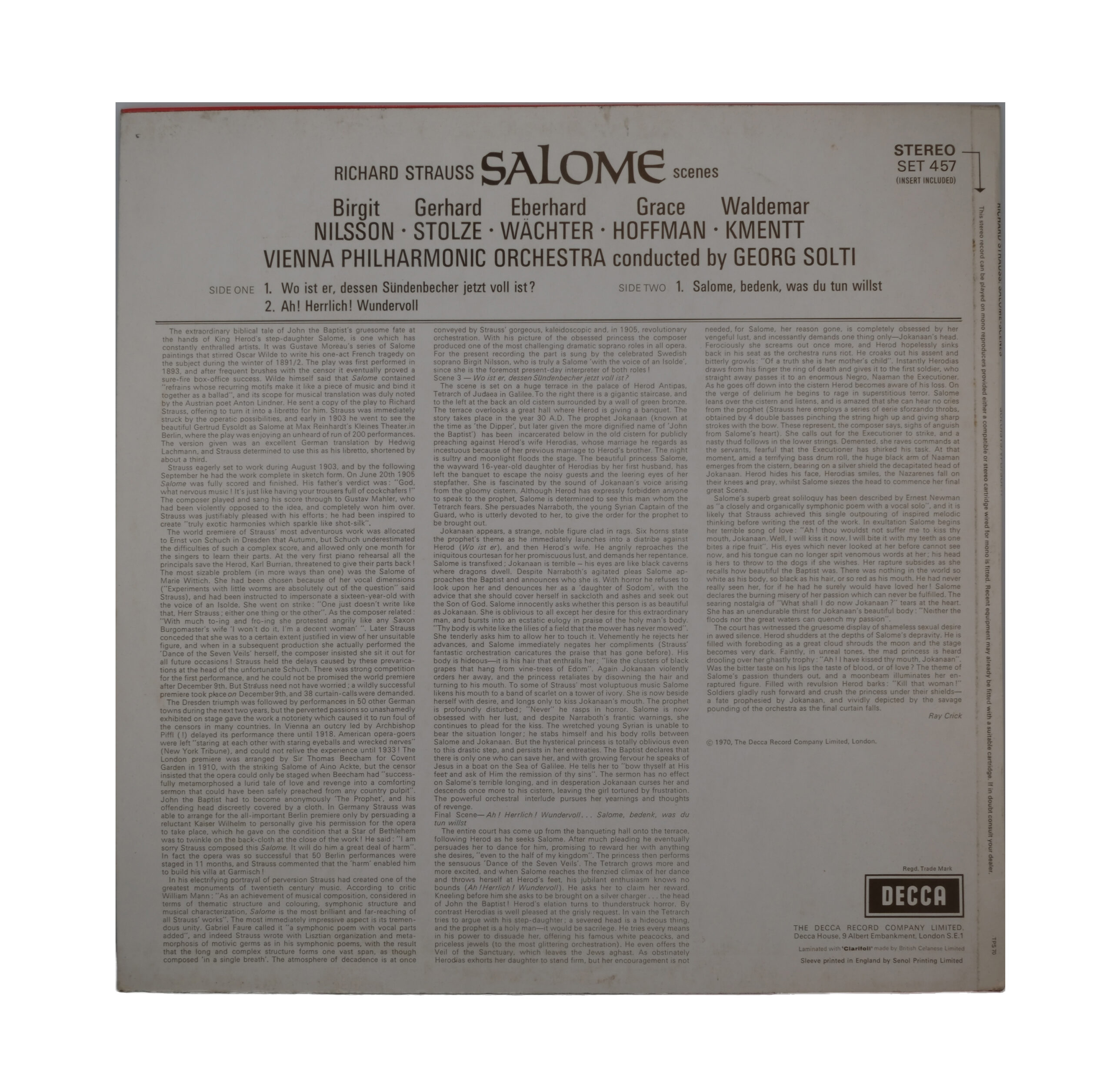 Richard Strauss, Solti: Salomé, Vienna Philharmonic, 1970 – Image 2