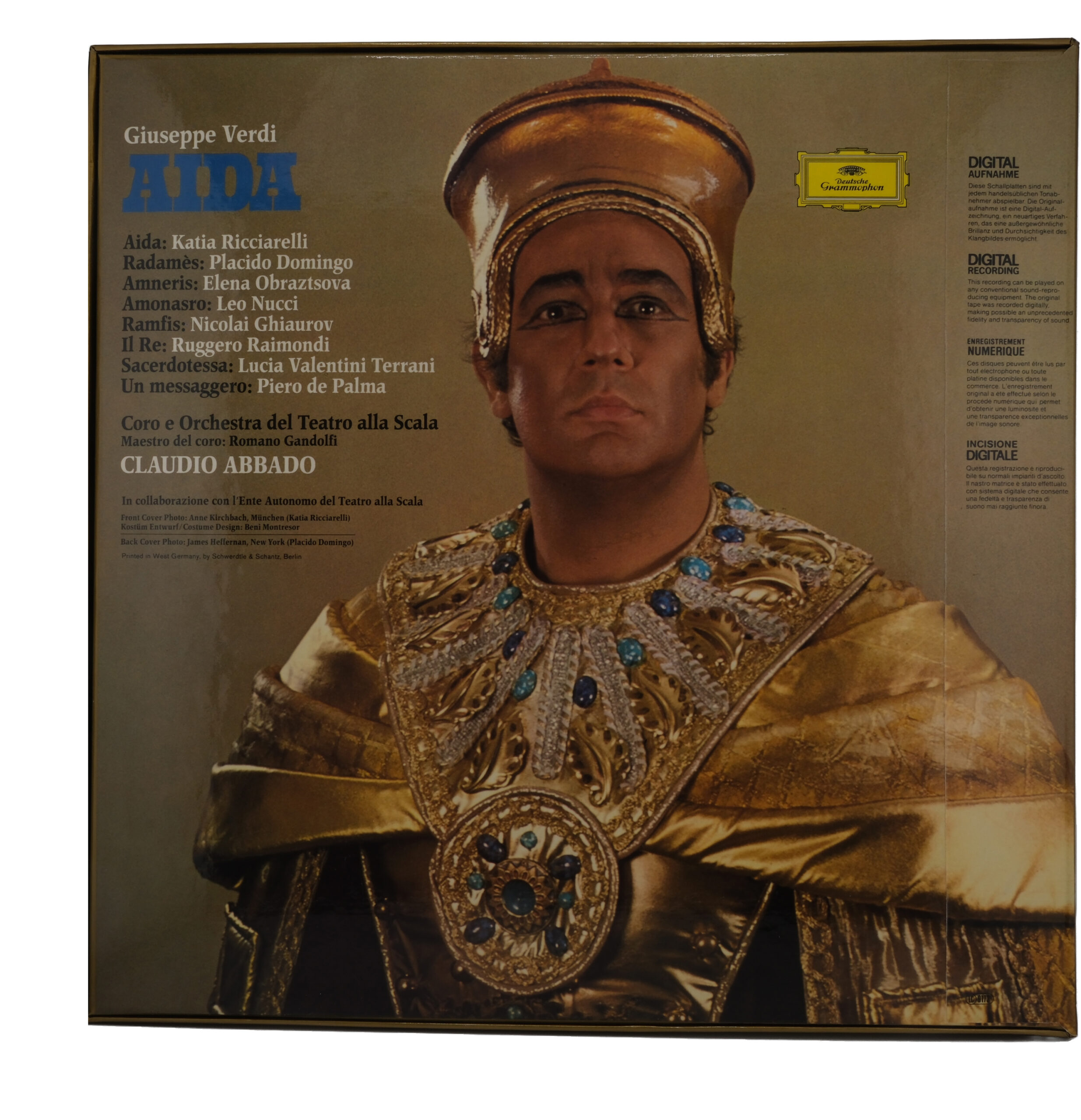 Verdi Abbado Ricciarelli Domingo Aida (Opéra Complet) 1981 – Image 2